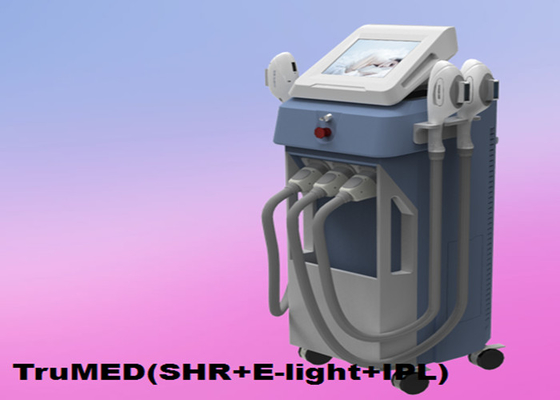 เครื่องกำจัดขน IPL 3500 วัตต์แนวตั้ง 3Handles E-light TruMED (SHR + IPL + Nd: Yag)