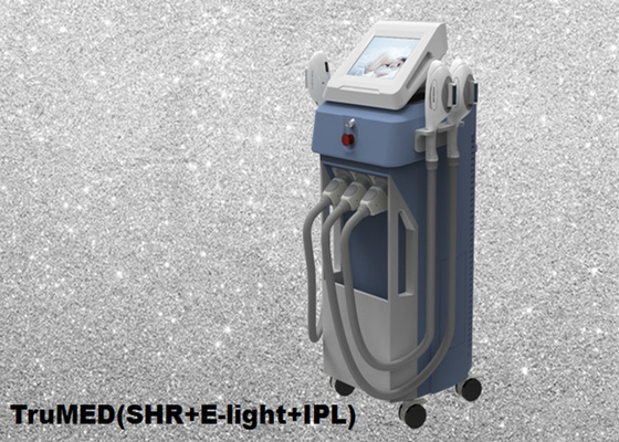 อุปกรณ์กำจัดรอยสักด้วยเลเซอร์ IPL E-light แนวตั้ง 3 จับเครื่องเลเซอร์ q-switched nd yag